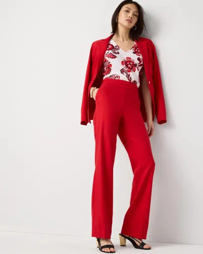 White House Black Market High-rise Riley Trousers In Red
