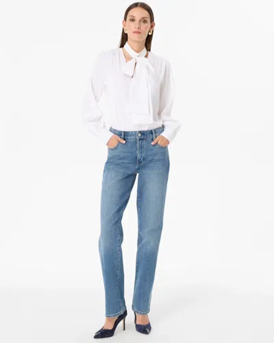 White House Black Market High-rise Straight Jeans In Bowery Vintage