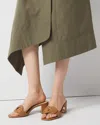 White House Black Market Interlock Leather Sandals In Vachetta