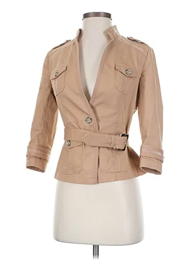 Pre-owned White House Black Market Jacket In Tan