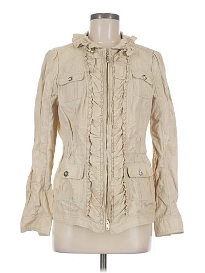 Pre-owned White House Black Market Jacket In Tan