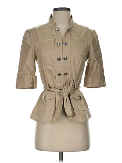 Pre-owned White House Black Market Jacket In Tan