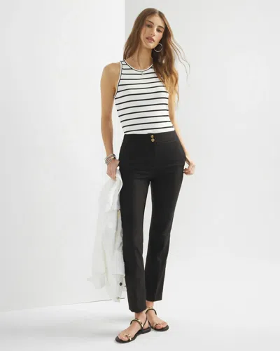 White House Black Market Jolie Straight Woven Pants In Black