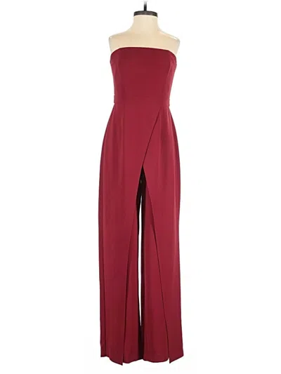 Pre-owned White House Black Market Jumpsuit In Burgundy