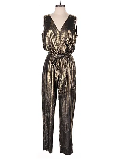 Pre-owned White House Black Market Jumpsuit In Gold