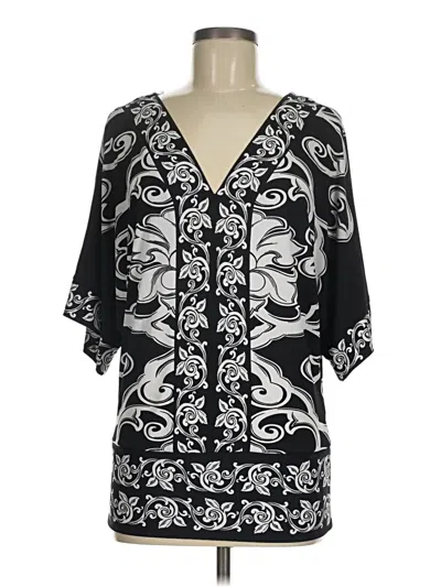 Pre-owned White House Black Market Kimono In Black