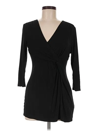 Pre-owned White House Black Market Kimono In Black