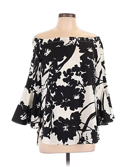 Pre-owned White House Black Market Kimono In Black