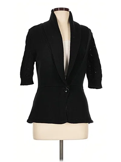 Pre-owned White House Black Market Kimono In Black