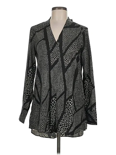 White House Black Market Kimono In Black