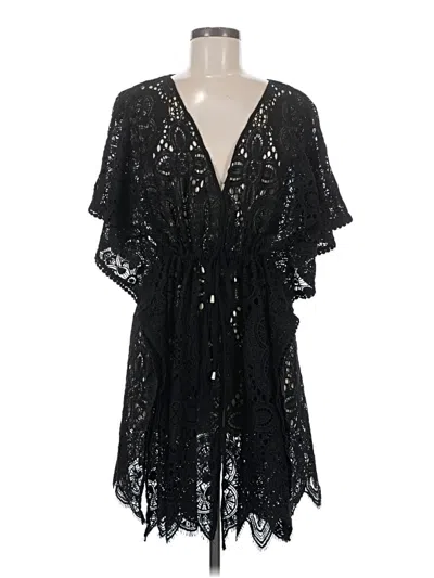 Pre-owned White House Black Market Kimono In Black