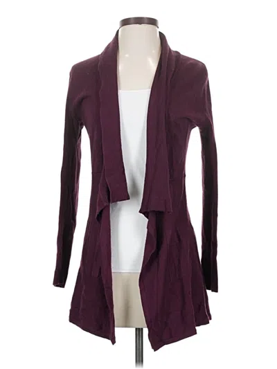 Pre-owned White House Black Market Kimono In Burgundy