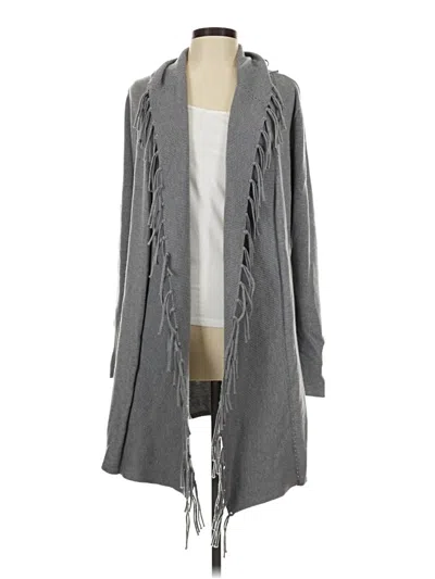 Pre-owned White House Black Market Kimono In Gray
