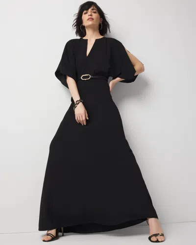 White House Black Market Kimono Sleeve Satin Gown