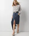 White House Black Market Knee-length Denim Pencil Skirt In Provence Authentic