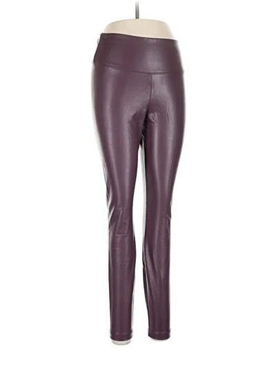 Pre-owned White House Black Market Leggings In Burgundy