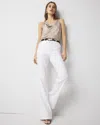White House Black Market Linen Flare Trousers