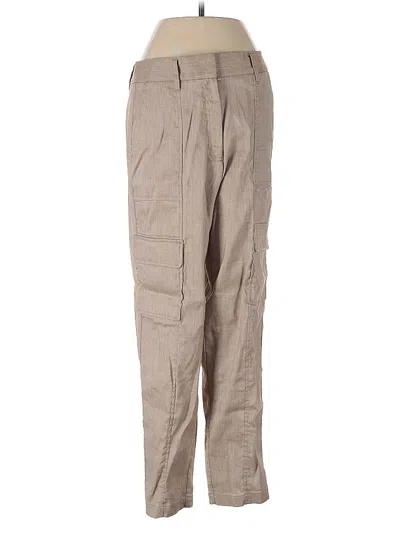 Pre-owned White House Black Market Linen Pants In Brown