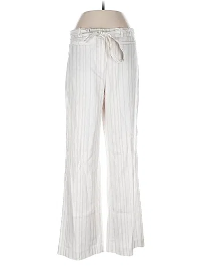 Pre-owned White House Black Market Linen Pants In White