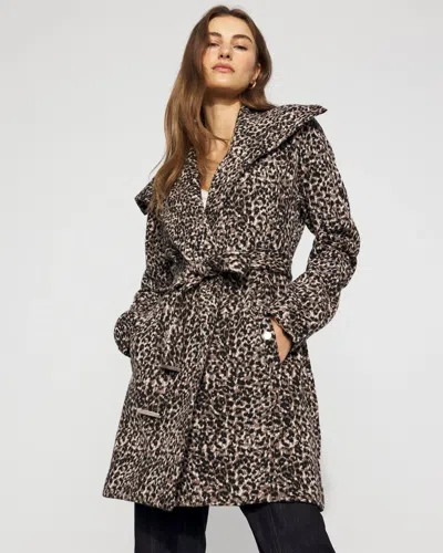 White House Black Market Long Sleeve Plaid Sweater Coat