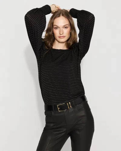 White House Black Market Long Sleeve Tee With Smocked Cuffs