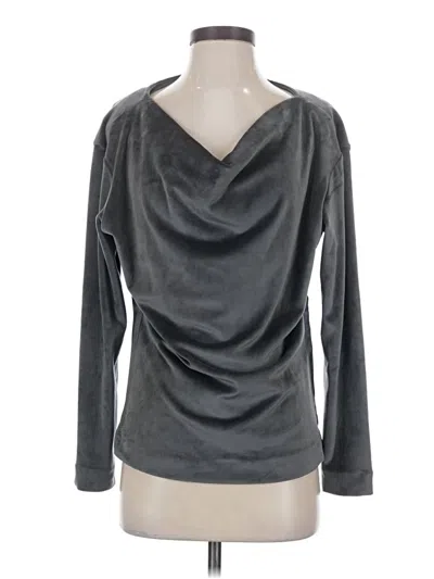White House Black Market Long Sleeve Top Gray Cowl Neck Tops