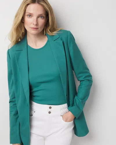 White House Black Market Lyocell-blend One-button Blazer