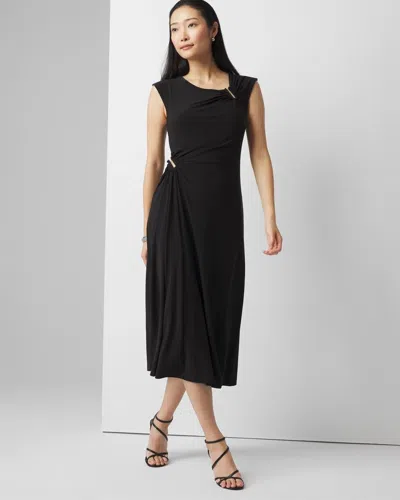 White House Black Market Matte Jersey Midi Dress In Black