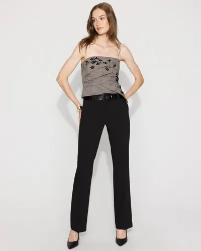 White House Black Market Mid-rise Blake Slim Boot Pants In Black