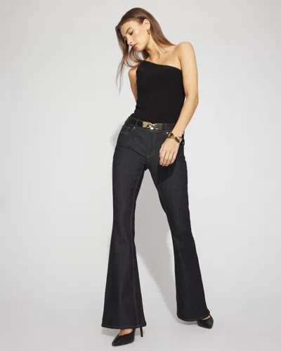 White House Black Market Mid-rise Flare Jeans In Blue