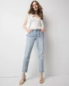 White House Black Market Mid-rise Girlfriend Jeans In Jardin Antique