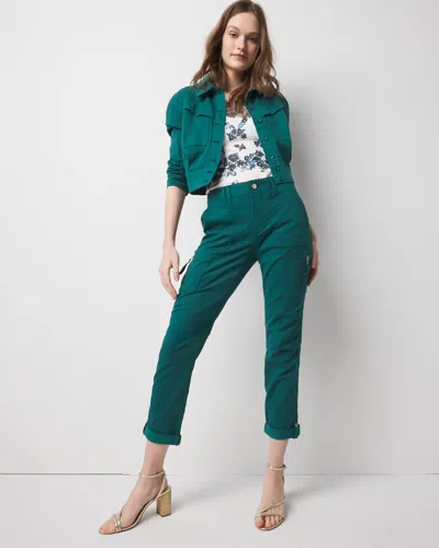 White House Black Market Mid-rise Pret-a-pedi Straight Cropped Pants