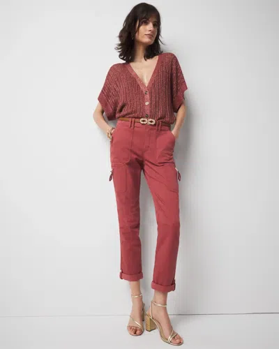 White House Black Market Mid-rise Pret-a-pedi Straight Cropped Pants