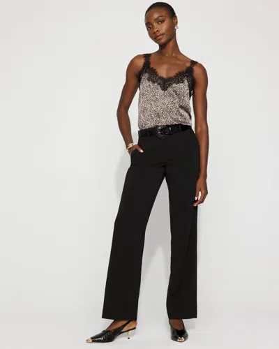 White House Black Market Mid-rise Riley Trousers In Black