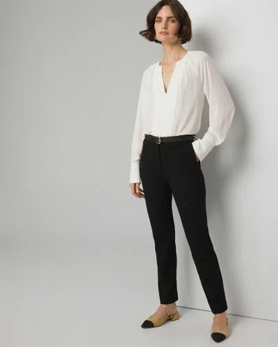 White House Black Market Mid-rise Stovepipe Pants In Black