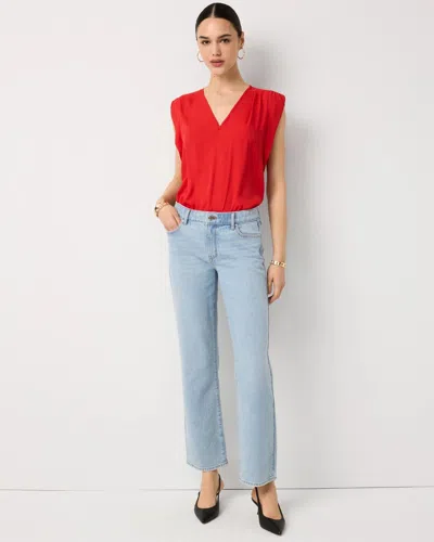 White House Black Market Mid-rise Straight Ankle Jeans