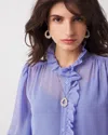 White House Black Market Mixed Media Short Pendant |  In Gold