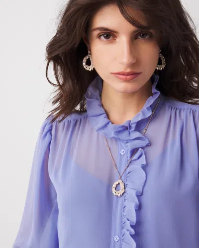 White House Black Market Mixed Media Short Pendant |  In Gold