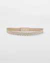 White House Black Market Mixed Metal Stretch Belt In Gold