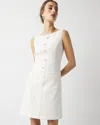 White House Black Market Mod Mini Dress In White