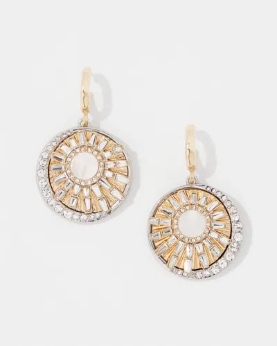 White House Black Market Mother Of Pearl Charm Drop Earrings |