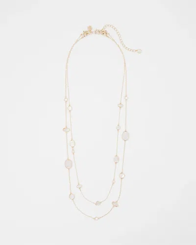 White House Black Market Mother Of Pearl Convertible Necklace |