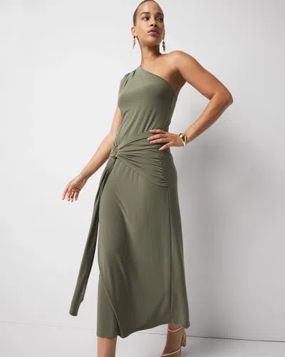 White House Black Market One-shoulder Matte Jersey Dress