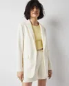 White House Black Market Open Front Blazer In Antique White