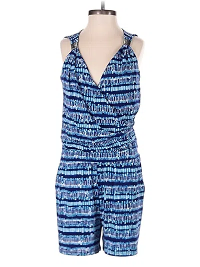 Pre-owned White House Black Market Outlet Romper In Blue