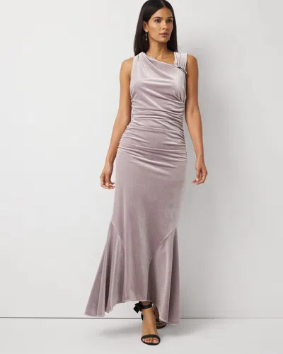 White House Black Market Peekaboo Back Velvet Dress