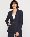 White House Black Market Petite Belted Blazer In Purple