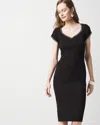 White House Black Market Petite Braided Trim Sweater Dress
