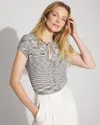 White House Black Market Petite Cap Sleeve Space-dyed Cardigan Sweater In Multi