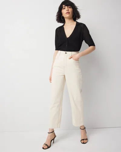 White House Black Market Petite Extra High-rise Barrel Jeans
